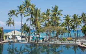 Pool and ocean views