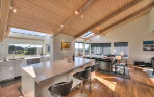 Open kitchen and dining rooms