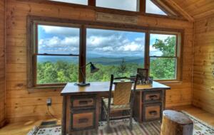 Home Exchange in Mineral Bluff, GA, master bedroom office space
