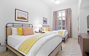 Home Exchange Taos Ski Valley, NM guest room with double queen beds