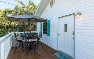 Home Exchange in Clearwater, FL triplex third house deck