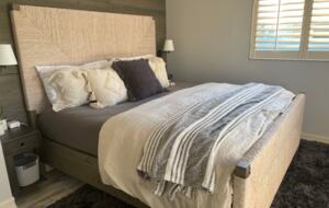 Home Exchange in Naples, FL, guest bedroom with contemporary designs