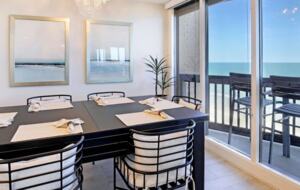 Open dining room with gorgeous views of The Gulf