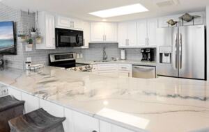 Updated kitchen with granite countertops