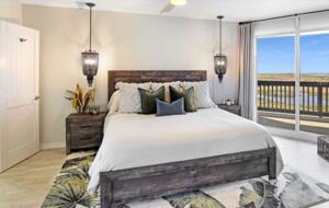 Master bedroom with ocean views