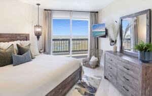 Master bedroom with ocean views