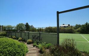 Nantucket luxury estate private tennis court