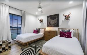 Stylish and chic guest room