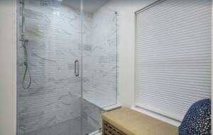 Spa-like tiled walk-in shower