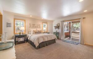 Home Exchange in Truckee, CA, first floormaster bedroom with king bed
