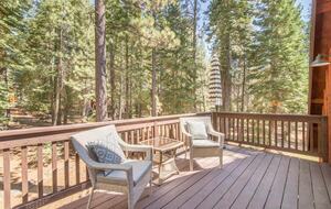 Home Exchange in Truckee, CA, master bedroom 1 deck