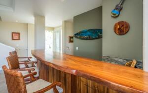 Lower level living room with bar