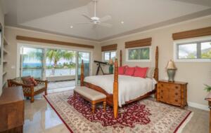 Master bedroom with walk out to patio