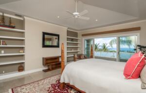 Master bedroom with walk out to patio