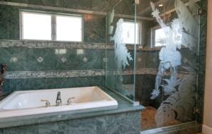 Spa-like master bathroom