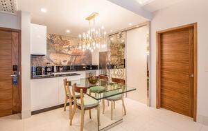 Home exchange in Los Cabos at Garza Blanca Resort, dining area