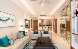 Home exchange in Los Cabos at Garza Blanca Resort, living room