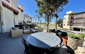 Home Exchange in Oxnard, CA outdoor patio with dining option