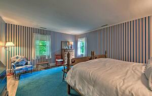 A comfortable king sized bed