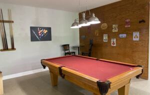 Home Exchange in Winchester, TN pool table in basement