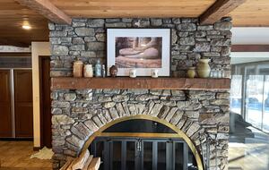 Home Exchange in Muncy Valley, PA, kitchen fireplace