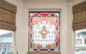 Home Exchange in Pacific Grove, CA, original stained glass windows