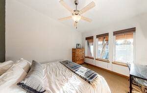 Home Exchange in Fraser, CO master suite with lots of light