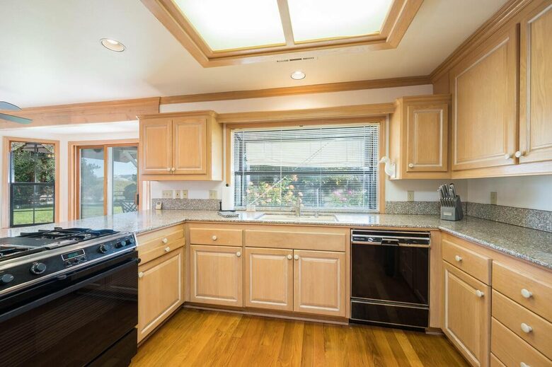 Home Exchange in San Miguel, CA kitchen with views from the windows