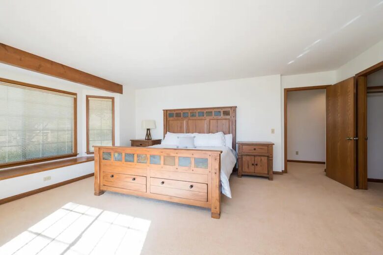 Home Exchange in San Miguel, CA master suite with king bed
