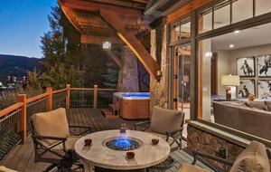 Home Exchange in Steamboat Springs, CO patio with firepit