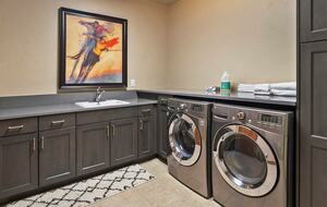 Home Exchange in Steamboat Springs, CO laundry room with sink
