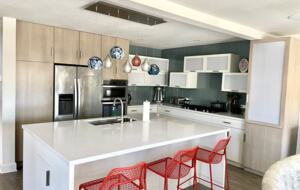 Home Exchange in Oxnard, CA modern kitchen with upgraded details