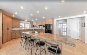 Updated kitchen with granite countertops