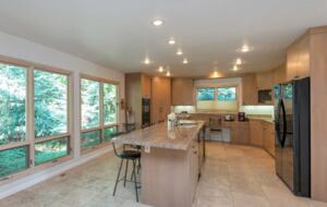 Updated kitchen with granite countertops