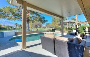 Looking down the par 3 8th hole of westin pete dye