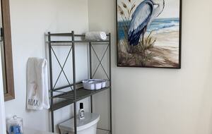 Upstairs above garage bathroom.