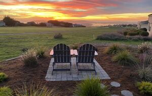 Special seating for 2 at sunset at 14th fairway/ocean.