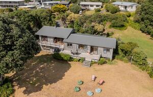 Ferry Landing, Waikato, NZ views of backyard