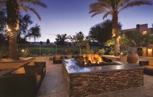 Home Exchange in Pam Desert, CA fire pit