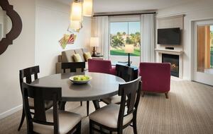 Home Exchange in Pam Desert, CA villa living and dining room