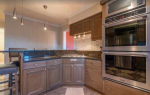 Gourmet kitchen with double ovens