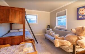 Bunk room with futon bed