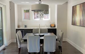 Home Exchange in Vancouver, BC, Canada dining room and wet bar