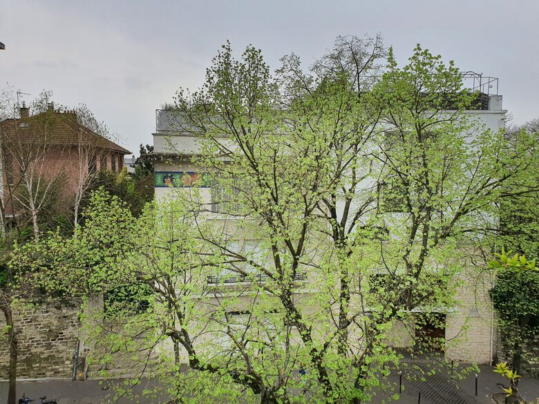 view from the apartment, looking at a national monument