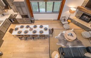 Home Exchange in Big Sky, Montana open concept living space