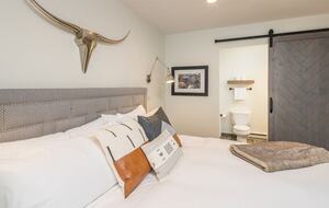 Home Exchange in Big Sky, Montana second floor master bedroom