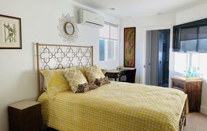 Second Floor Bedroom w Queen Bed, Desk, 42"TV, Full Bath