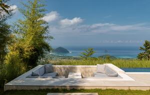 Sunken Lounge Area by Pool