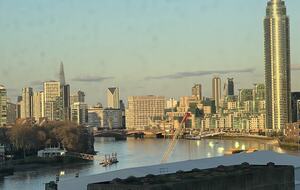 overlooking The Shard, the US Embassy and M15