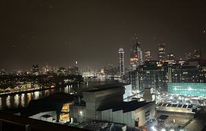 view across the Thames from the roof terrace